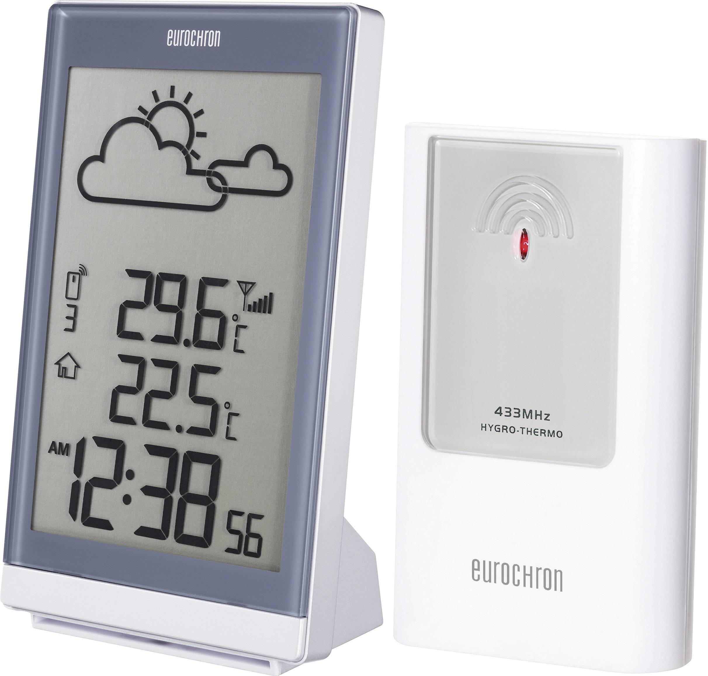 Eurochron EFWS 401 Funk-Wetterstation Vorhersage für 12 bis 24 Stunden