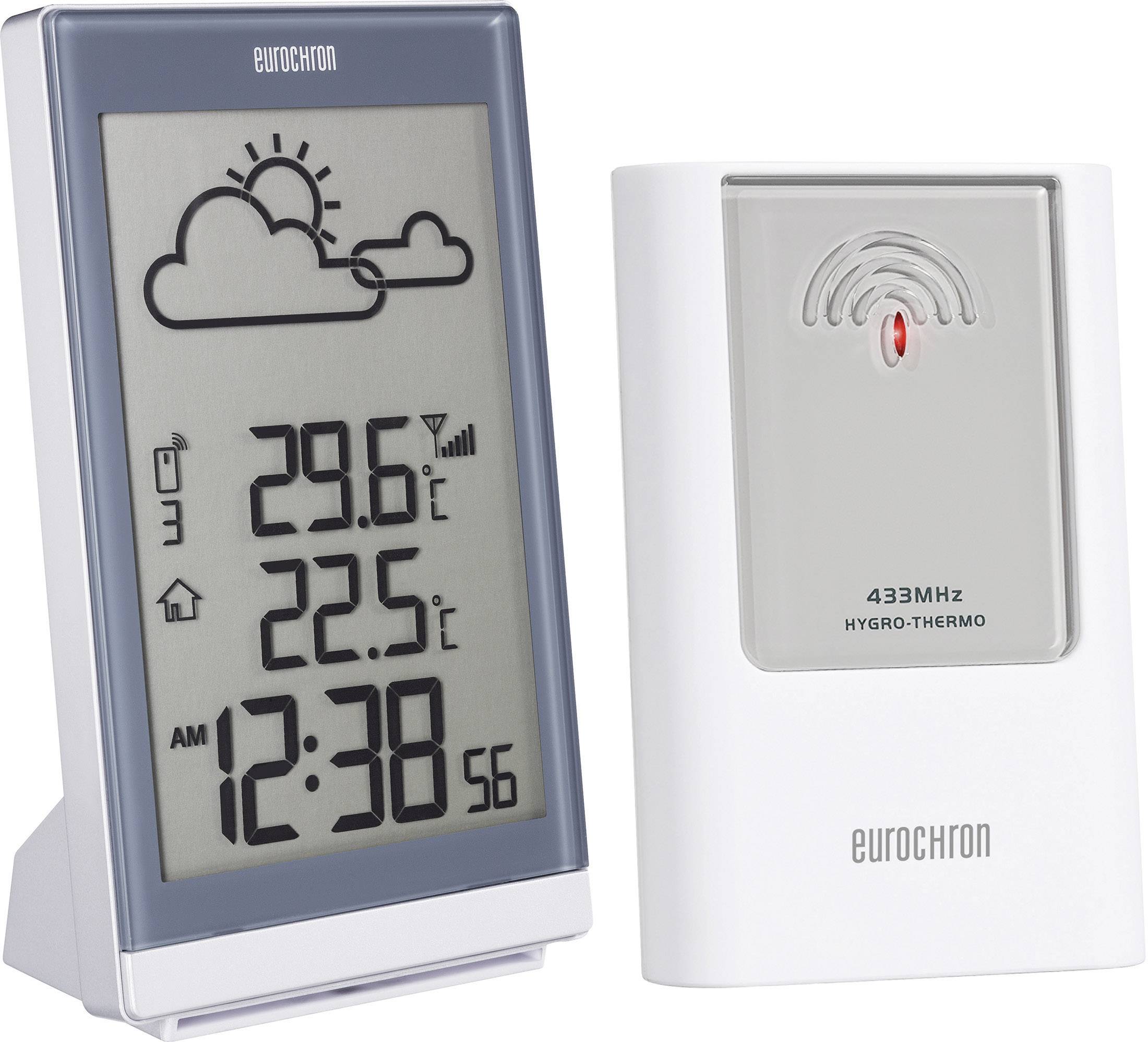 Eurochron EFWS 401 Funk-Wetterstation Vorhersage für 12 bis 24 Stunden