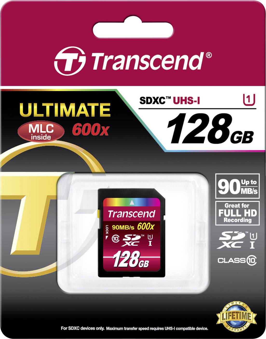 Transcend Ultimate SDXC-Karte Industrial 128 GB Class 10, UHS-I