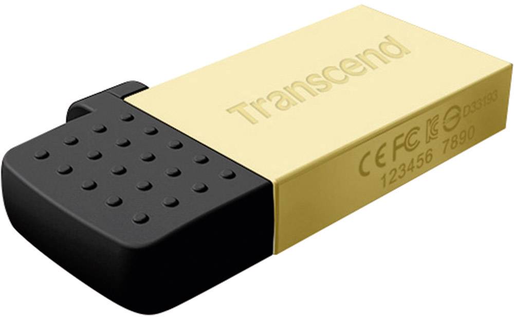Transcend JetFlash® 380G USB-Zusatzspeicher Smartphone/Tablet Gold 32 GB USB 2.0, Micro USB 2.0