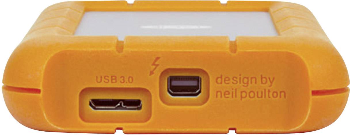 LaCie Rugged Thunderbolt Externe Festplatte 6.35cm (2.5 Zoll) 1TB Silber, Orange USB 3.0