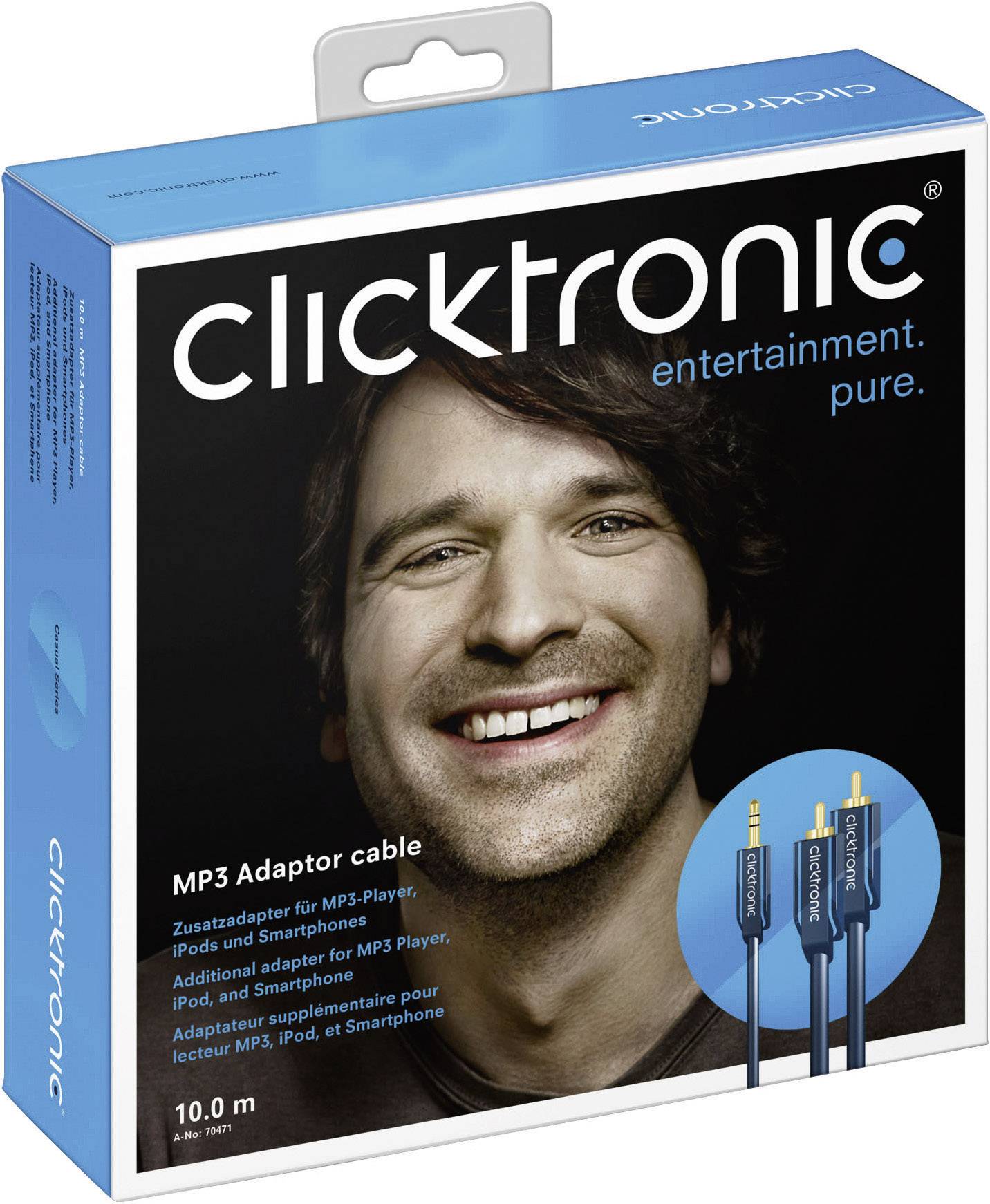 Clicktronic MP3-Adapterkabel 70467