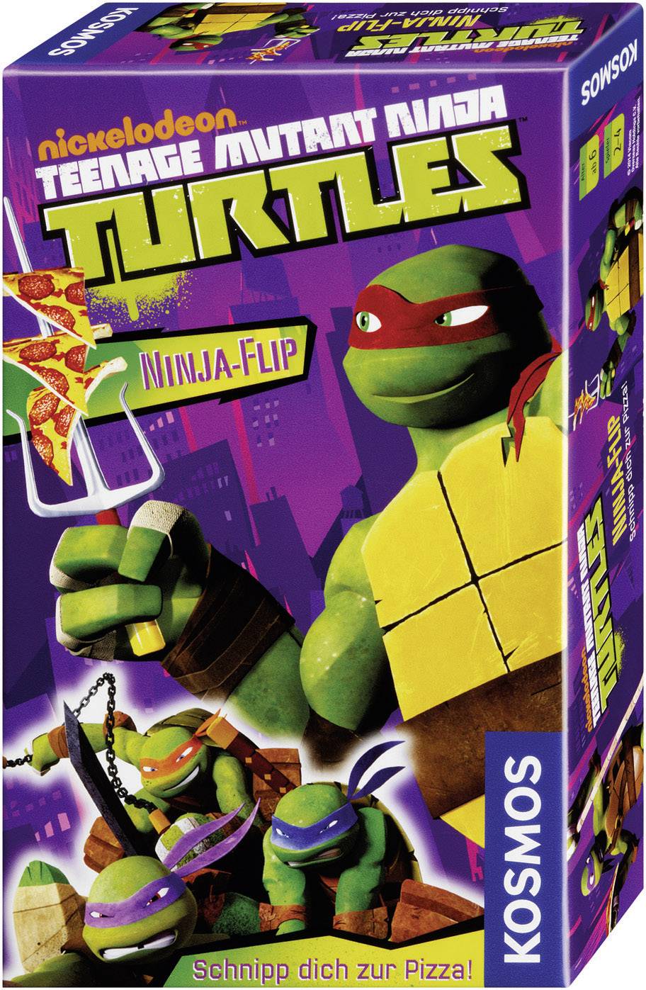 Kosmos 711047 Teenage Mutant Ninja Turtles - NinjaFlip Gemeinschaftsspiele Familienspiel ab 6 Jahre