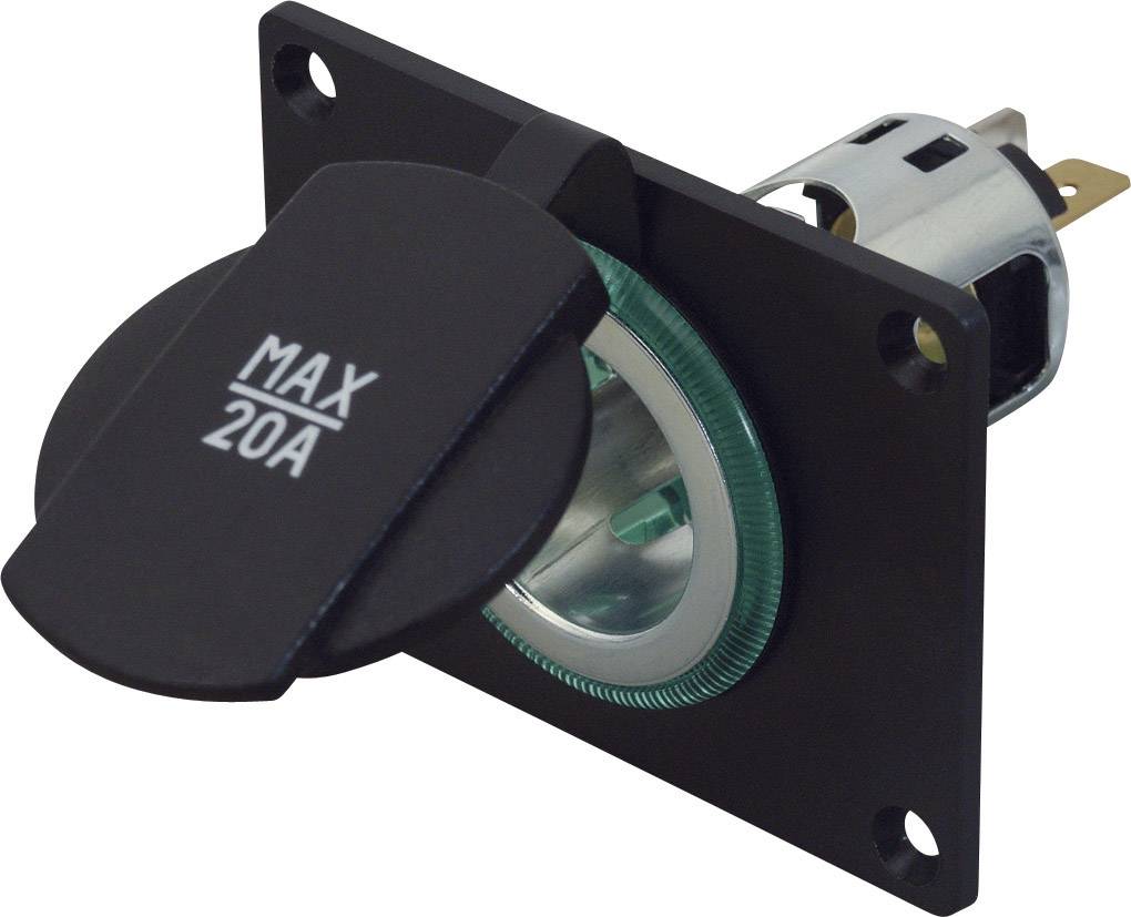 ProCar Power-Steckdose Belastbarkeit Strom max.=20A Passend für (Details) Zigarettenanzünderstecker Power-Steckdose 12 V, 24V