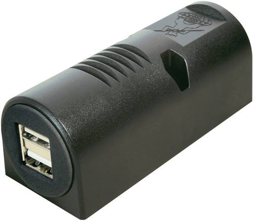 Image of ProCar USB-Aufbau-Doppelsteckdose Belastbarkeit Strom max.=5A Passend für (Details) USB-A Steckdose