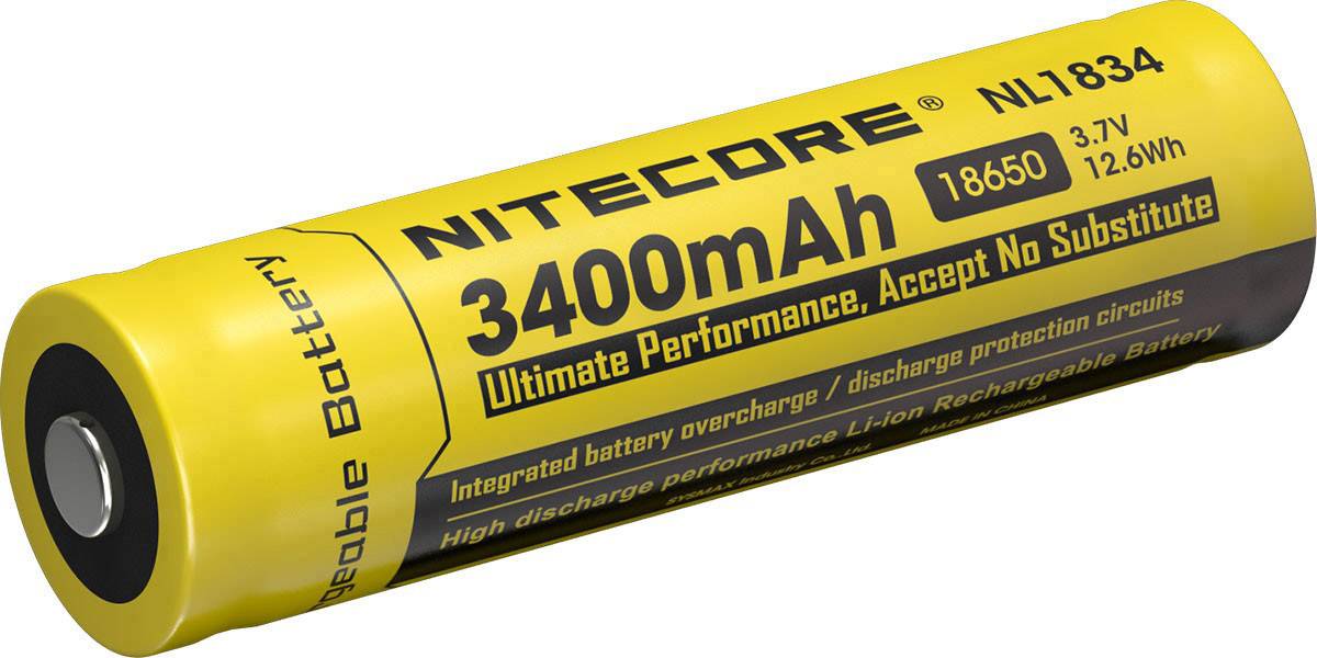 NiteCore NL1834 Spezial-Akku 18650 Li-Ion 3.7 V 3400 mAh 1 St.