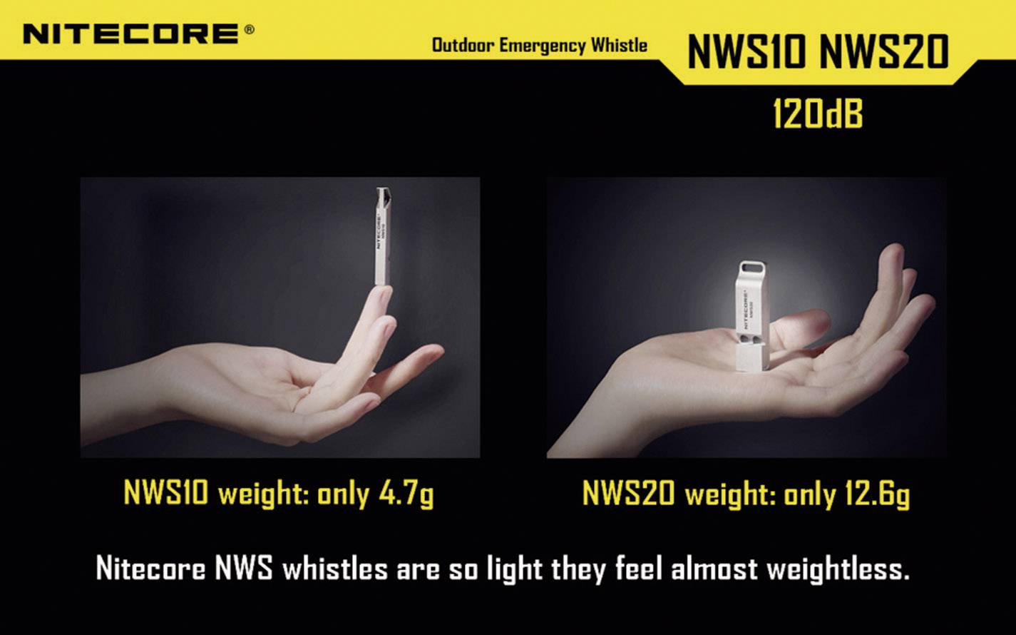 NiteCore Signalpfeife Titan 120 dB NWS10