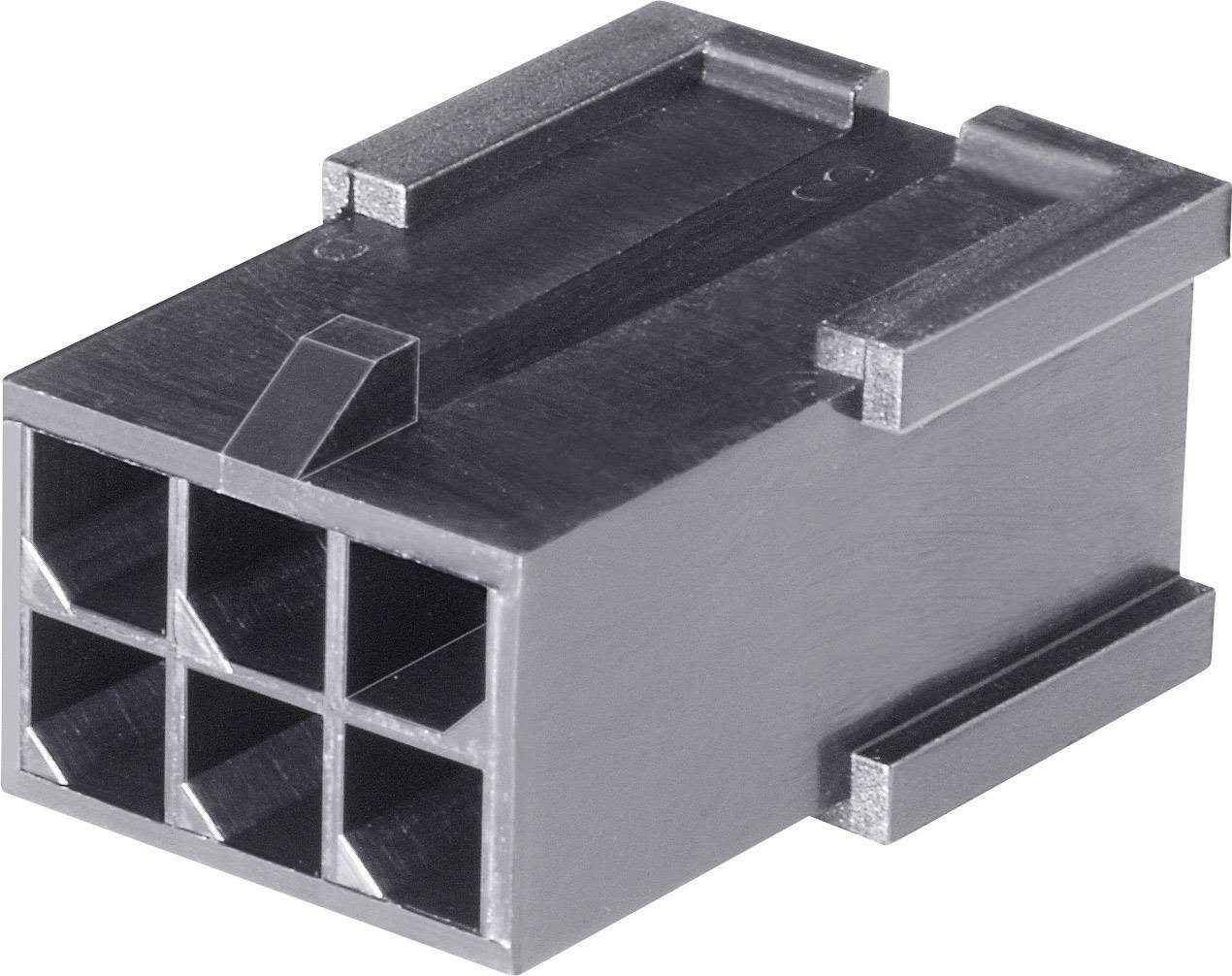 TE Connectivity Stiftgehäuse-Kabel Micro-MATE-N-LOK Polzahl Gesamt 8 Rastermaß: 3mm 794616-8