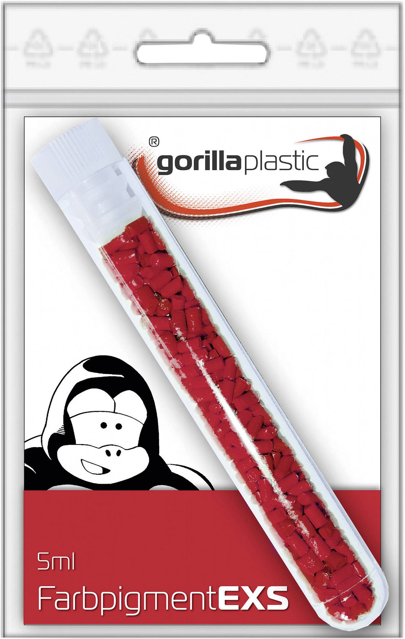 Gorilla Plastic EXS Modellierperlen-Farbpigmente Rot 5 ml