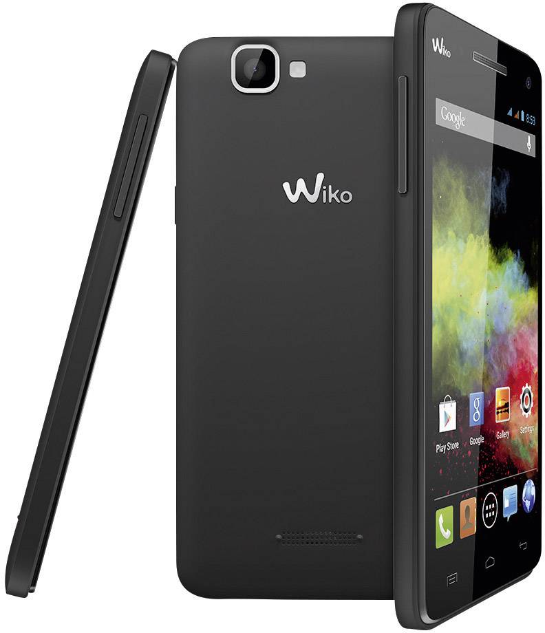 WIKO Rainbow Smartphone 4 GB 12.7 cm (5 Zoll) Schwarz Android™ 4.2.2 Dual-SIM