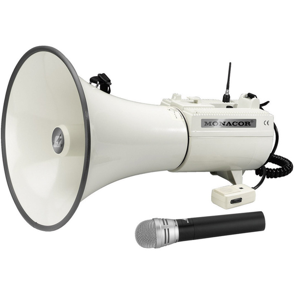 Monacor TXM-48 Megaphon mit Handmikrofon, integrierte Sounds