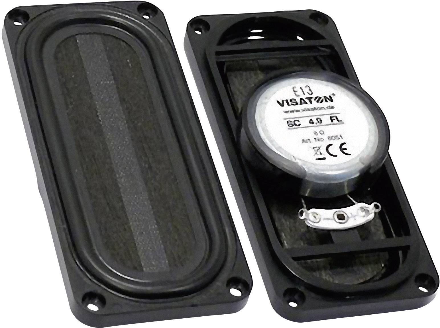 Visaton SC 4.9 FL - 8 Ohm 3.5 Zoll 9cm Breitbänder 4W 8Ω Schwarz Holz-Membran, Oval