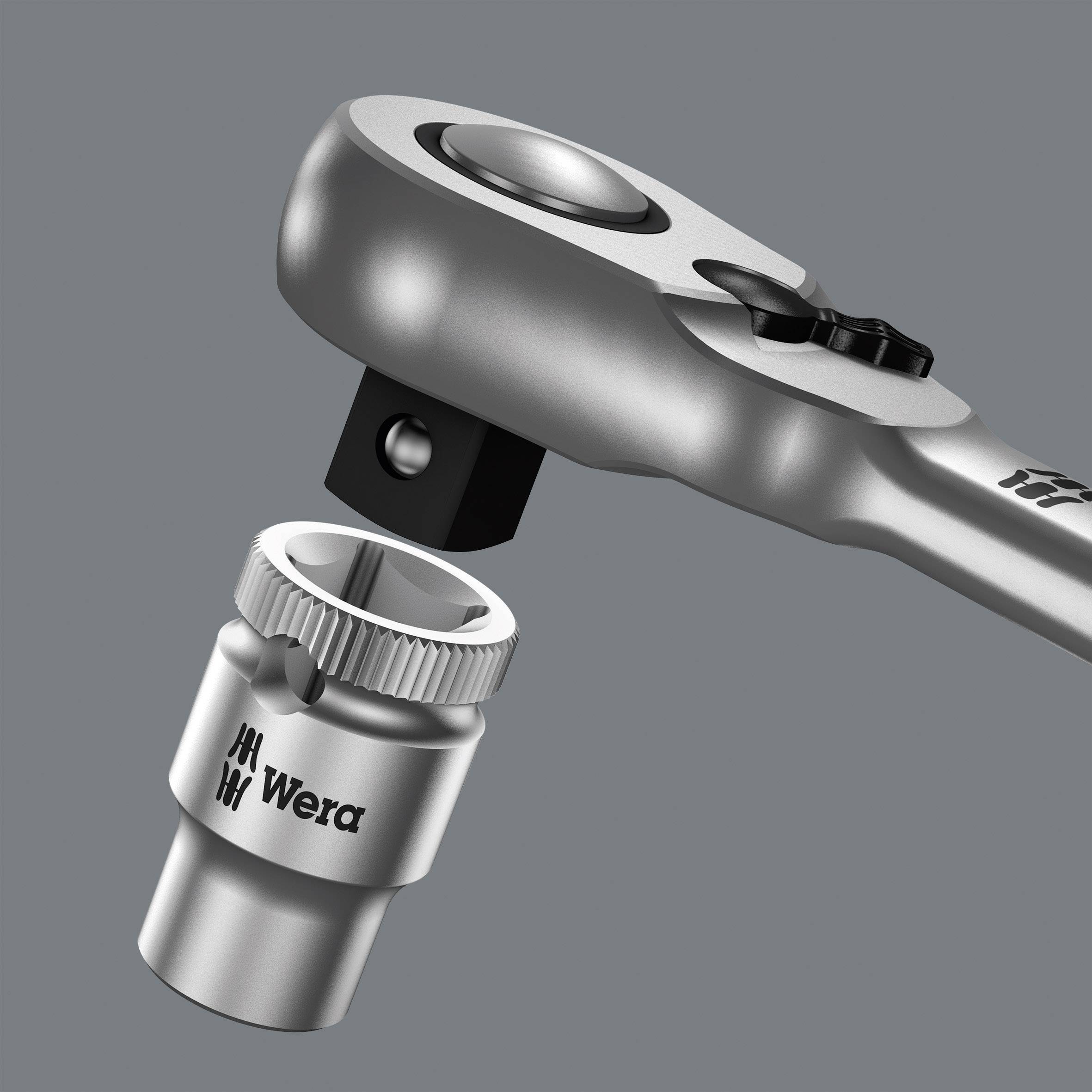 Wera Zyklop Metal 8004 A 05004004001 Umschaltknarre 1/4" (6.3 mm) 141 mm