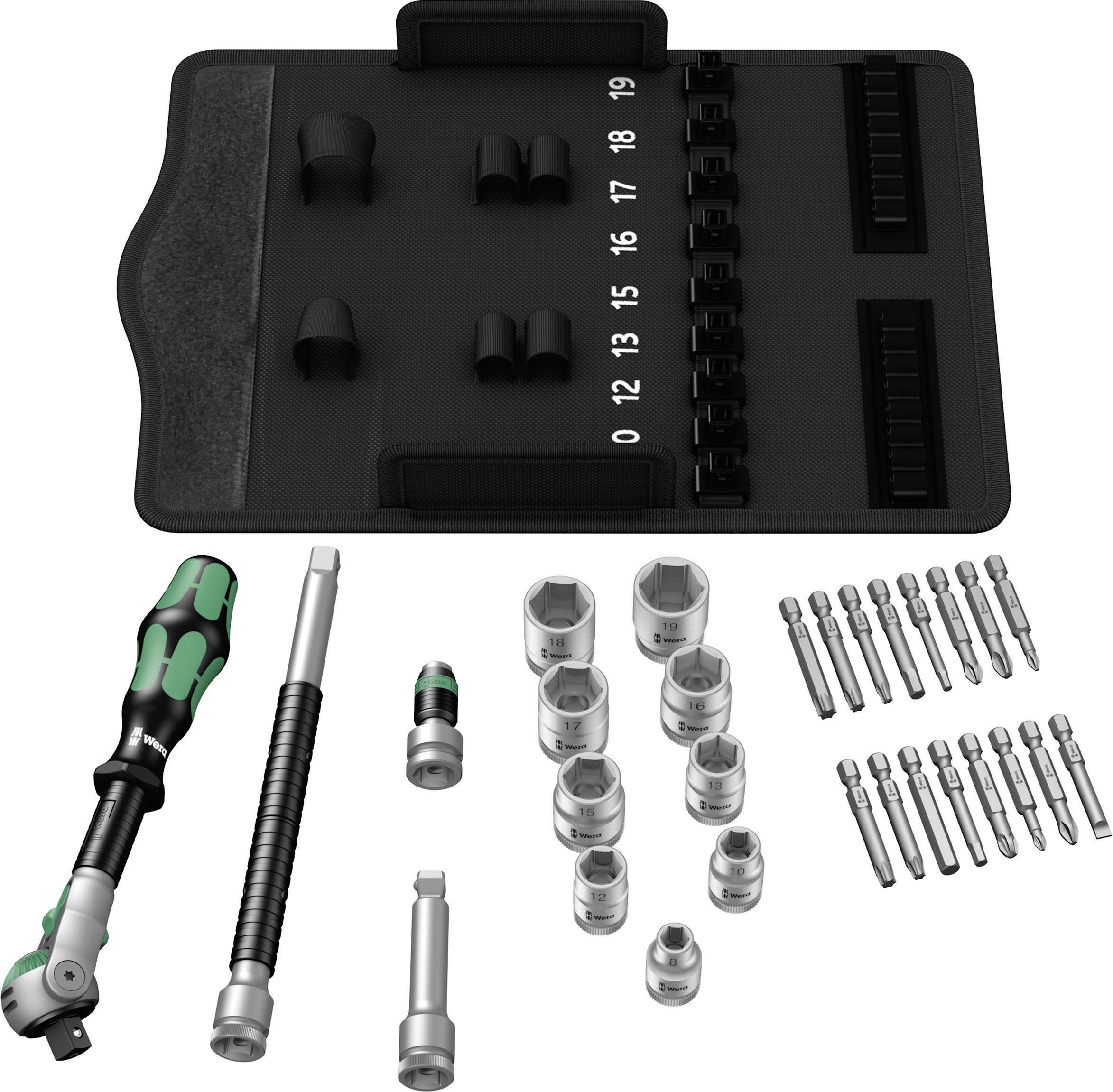 Wera 8100 SB 6 Zyklop Speed Steckschlüsselsatz metrisch 3/8" (10 mm) 29teilig 05004046001