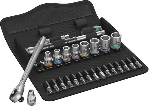 Wera Zyklop Metal 8100 SA 7 Steckschlüsselsatz metrisch 1/4  (6.3 mm) 28teilig 05004017001