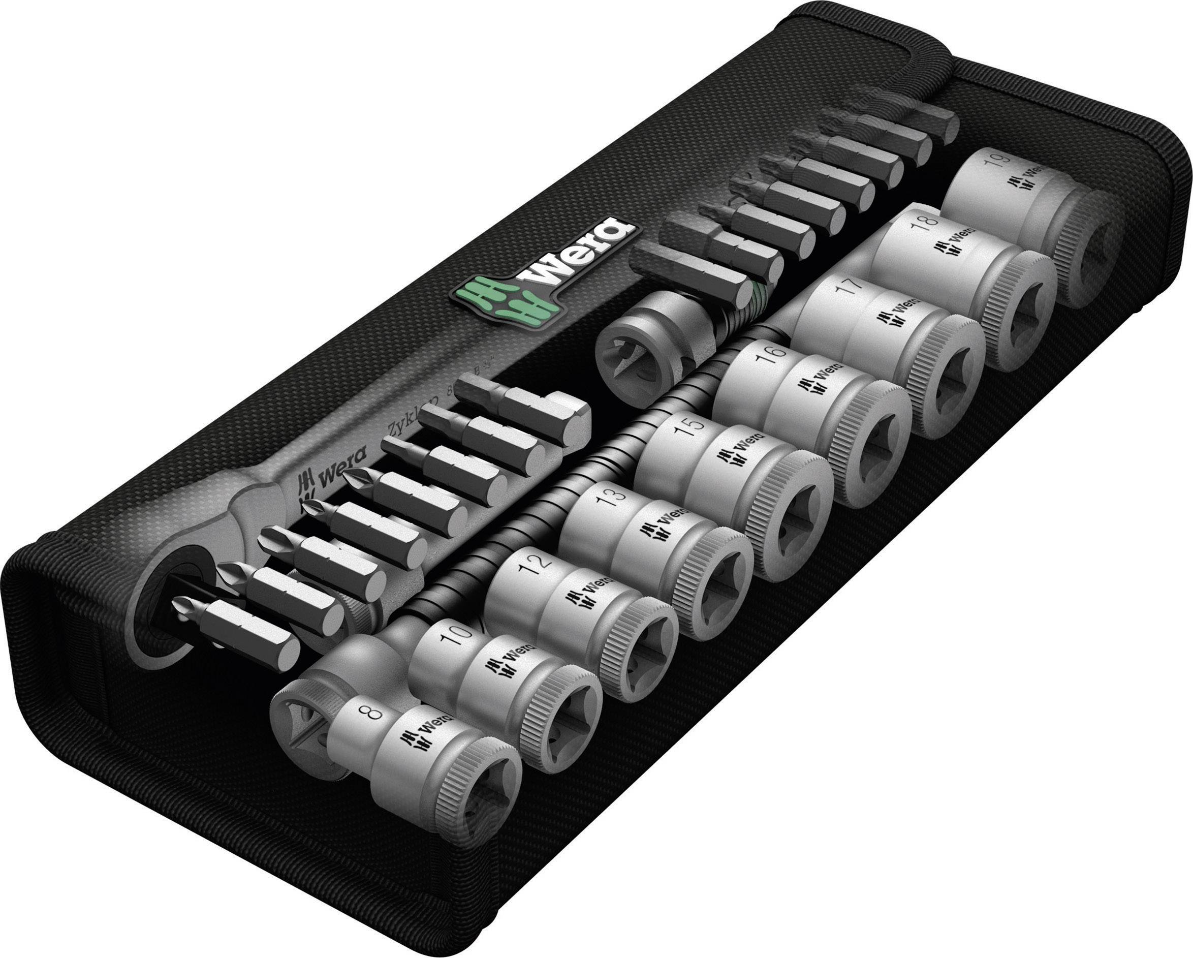 Wera Zyklop Metal 8100 SB 7 Steckschlüsselsatz metrisch 3/8" (10 mm) 29teilig 05004047001