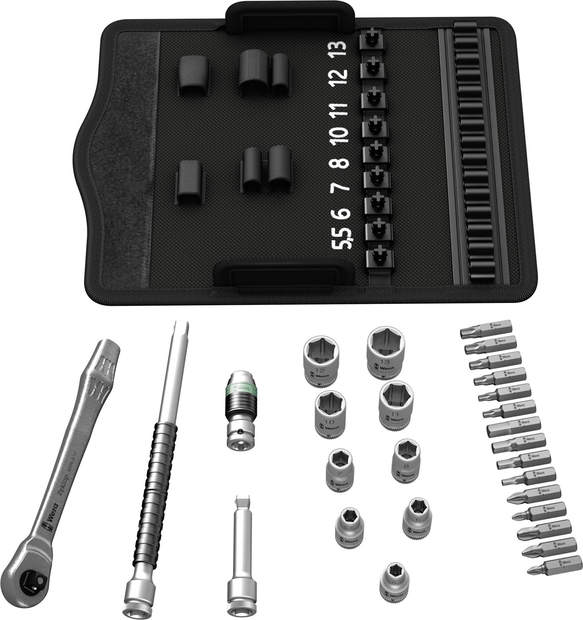 Wera Zyklop Metal 8100 SA 8 Steckschlüsselsatz metrisch 1/4" (6.3 mm) 28teilig 1173672