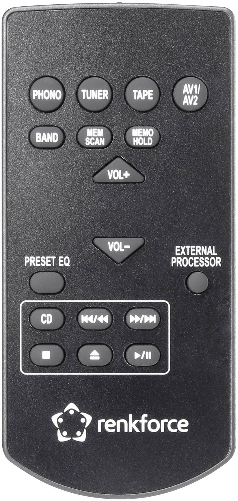 Renkforce A-1000 Stereo-Verstärker 2 x 50W Schwarz