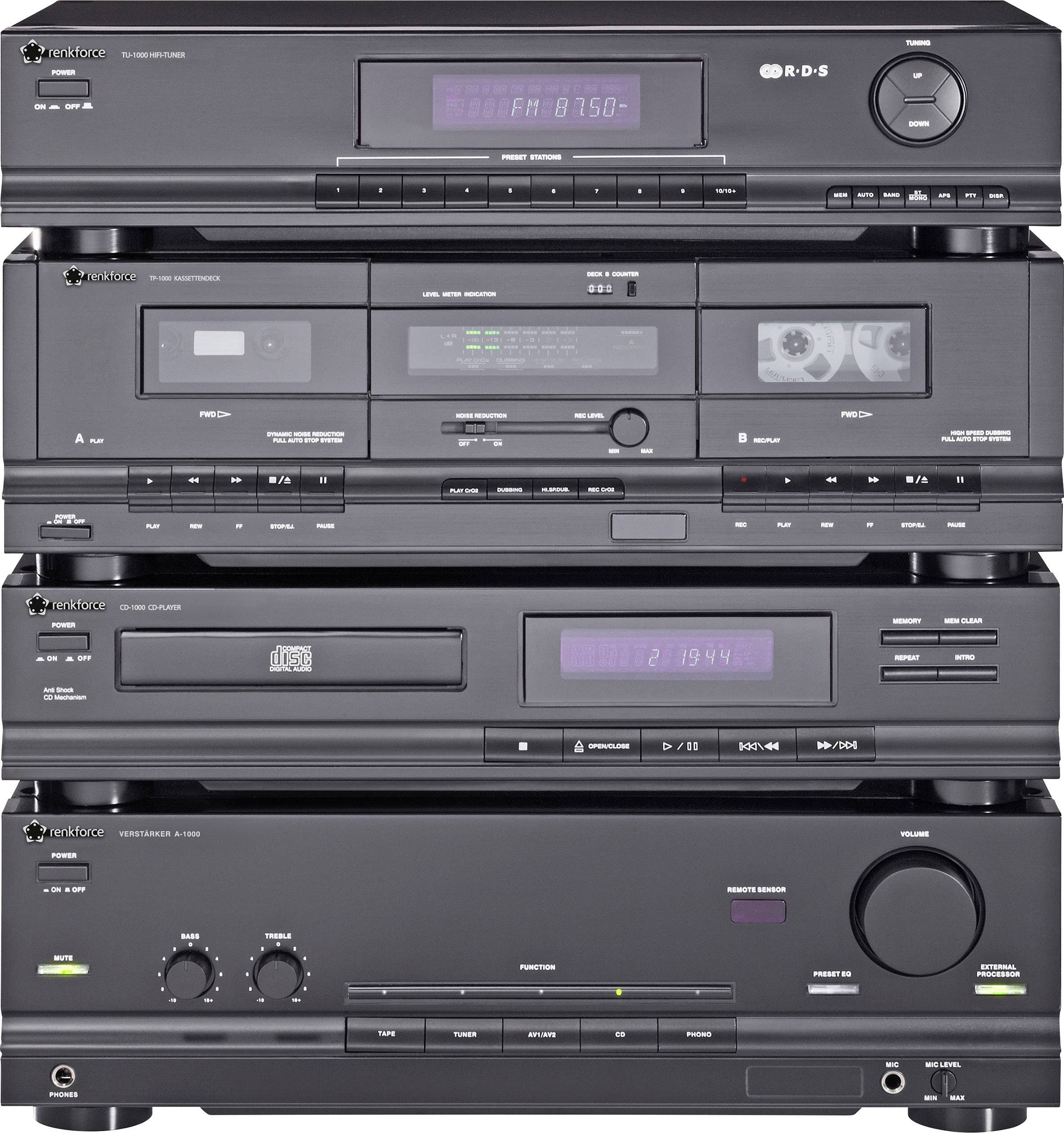 Renkforce A-1000 Stereo-Verstärker 2 x 50W Schwarz