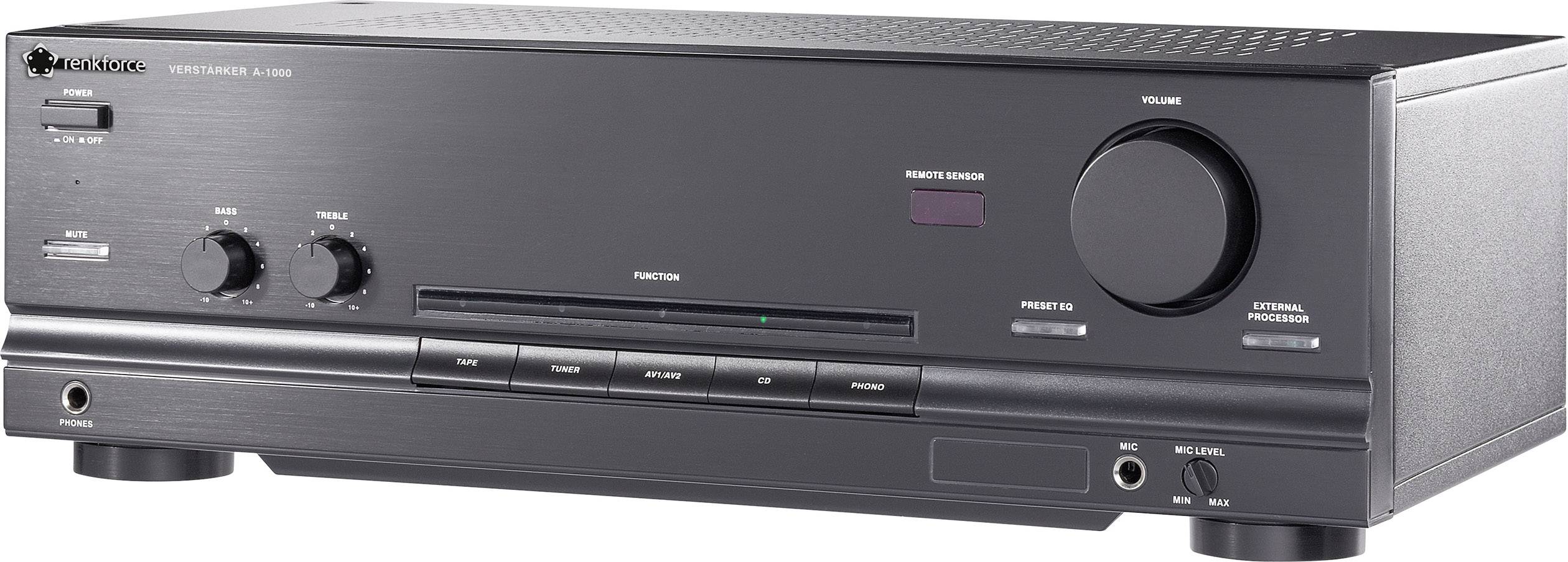 Renkforce A-1000 Stereo-Verstärker 2 x 50W Schwarz