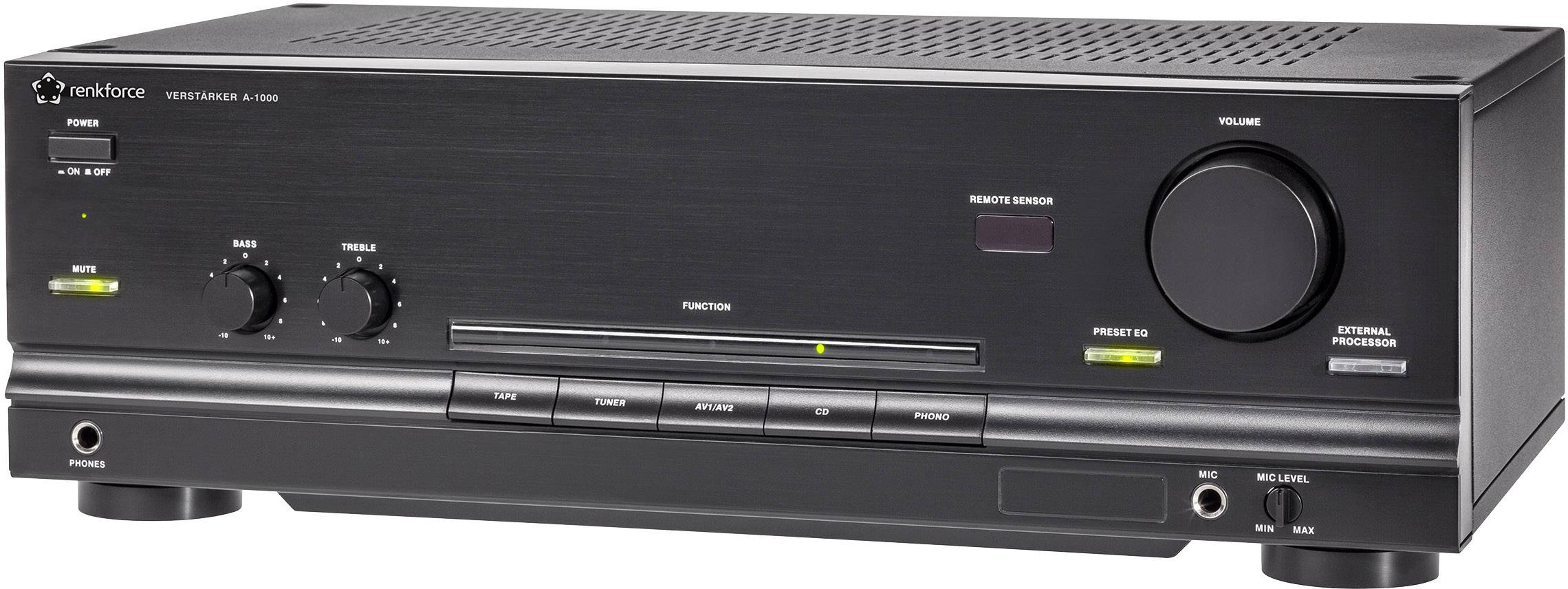 Renkforce A-1000 Stereo-Verstärker 2 x 50W Schwarz