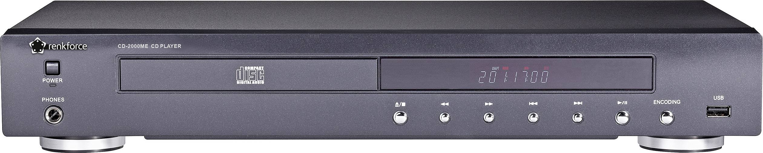 Renkforce CD-2000ME CD-Player Schwarz USB