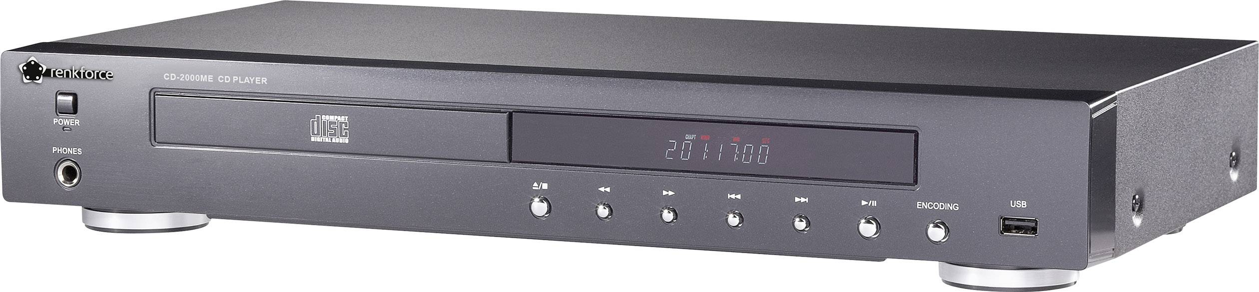 Renkforce CD-2000ME CD-Player Schwarz USB