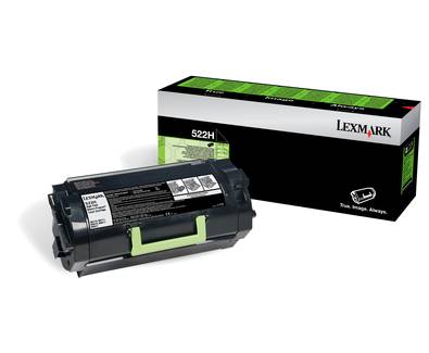 Lexmark Toner 522H Original Schwarz 25000 Seiten 52D2H00