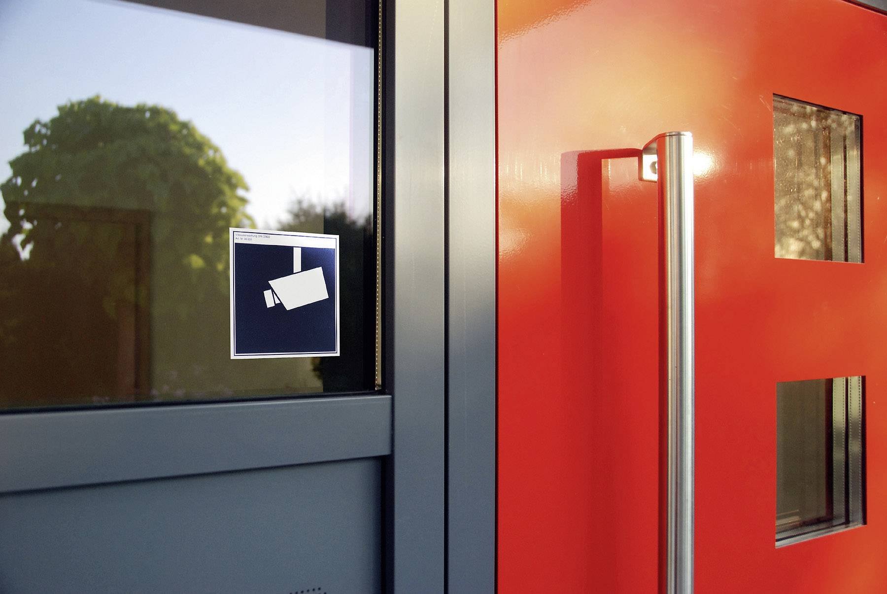 PENTATECH 40203 Warnaufkleber Videoüberwachung 3er Set (B x H) 100 mm x 100 mm