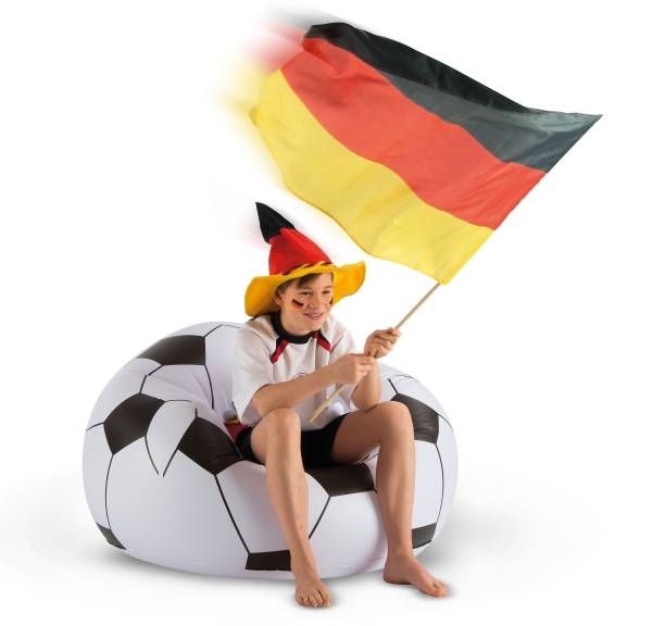 Fußballsessel, aufbl., ca. 114x112x71 cm Sessel
