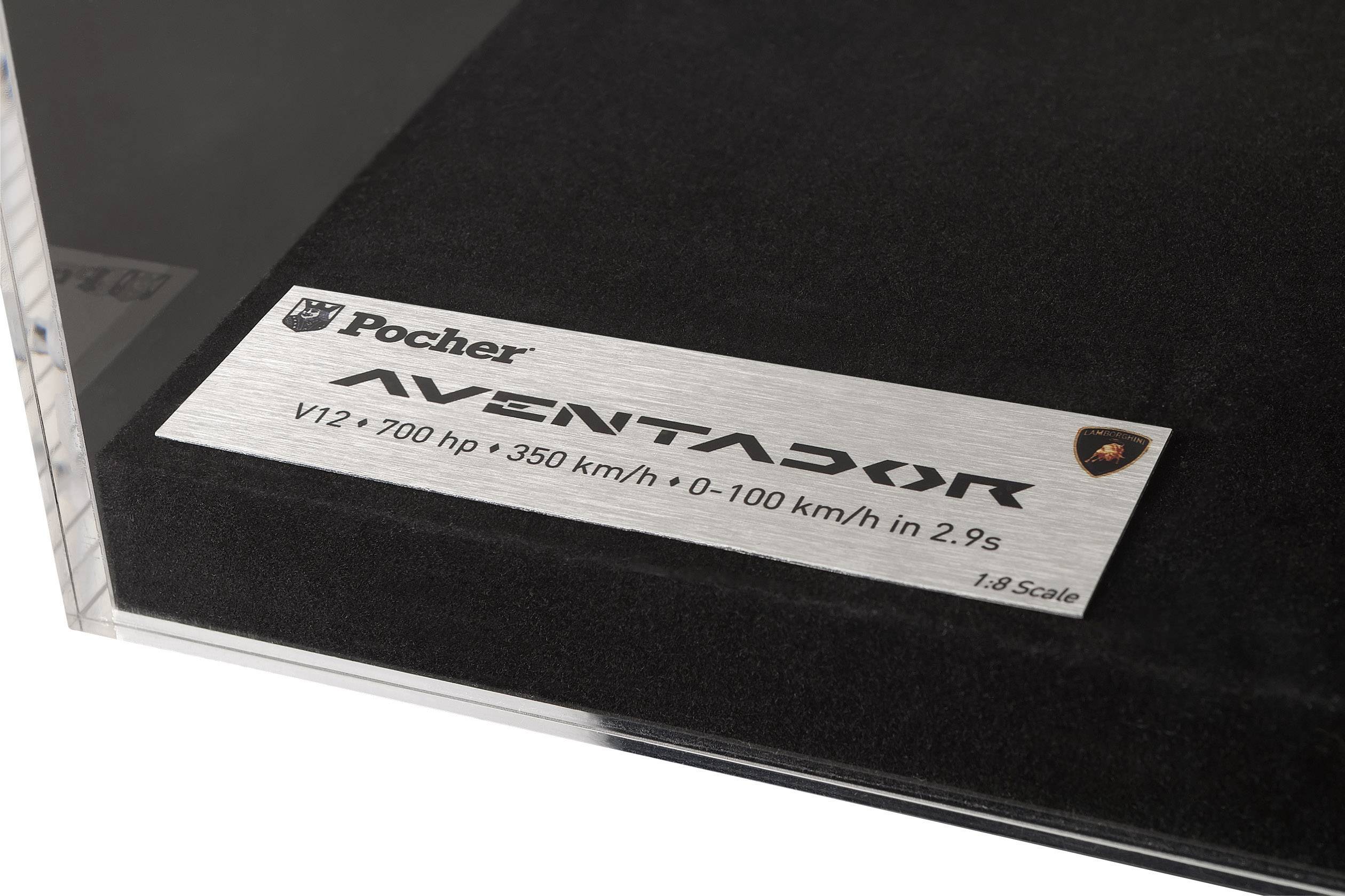 Pocher Vitrine für Lamborghini Aventador 1:8 Modellauto