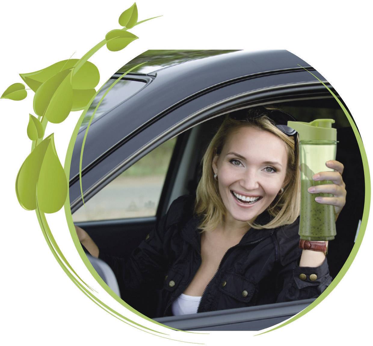 Salco SM14 grün Mix & Go Smoothie-Maker 300 W Weiß, Grün