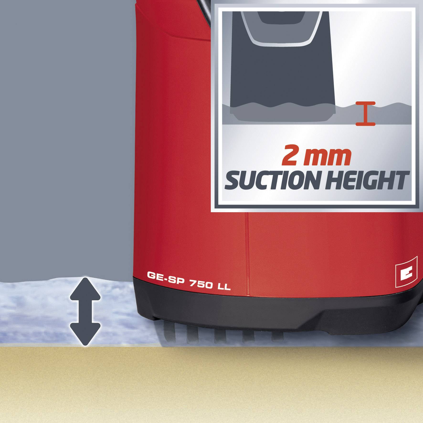 Einhell GE-SP 750 LL 4170666 Schacht-Tauchpumpe 15000 l/h 10m