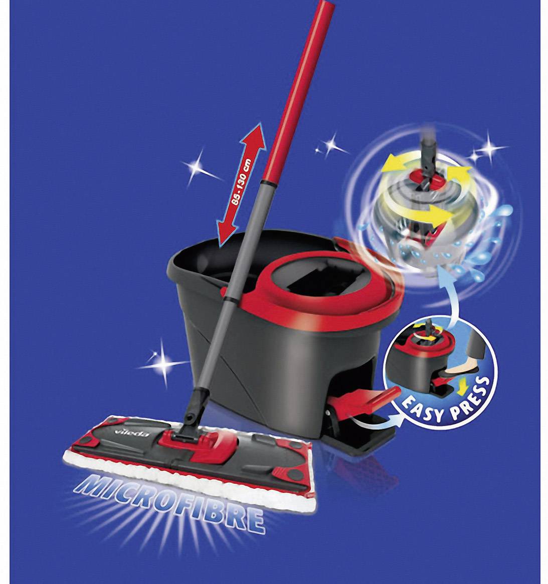 Vileda EasyWring Ultramat System und Eimer mit Powerschleuder 1 St. 133877