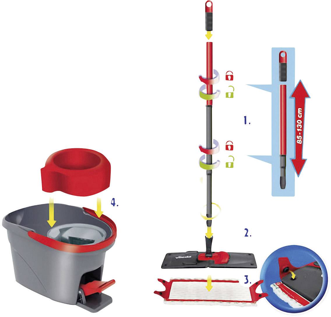 Vileda EasyWring Ultramat System und Eimer mit Powerschleuder 1 St. 133877