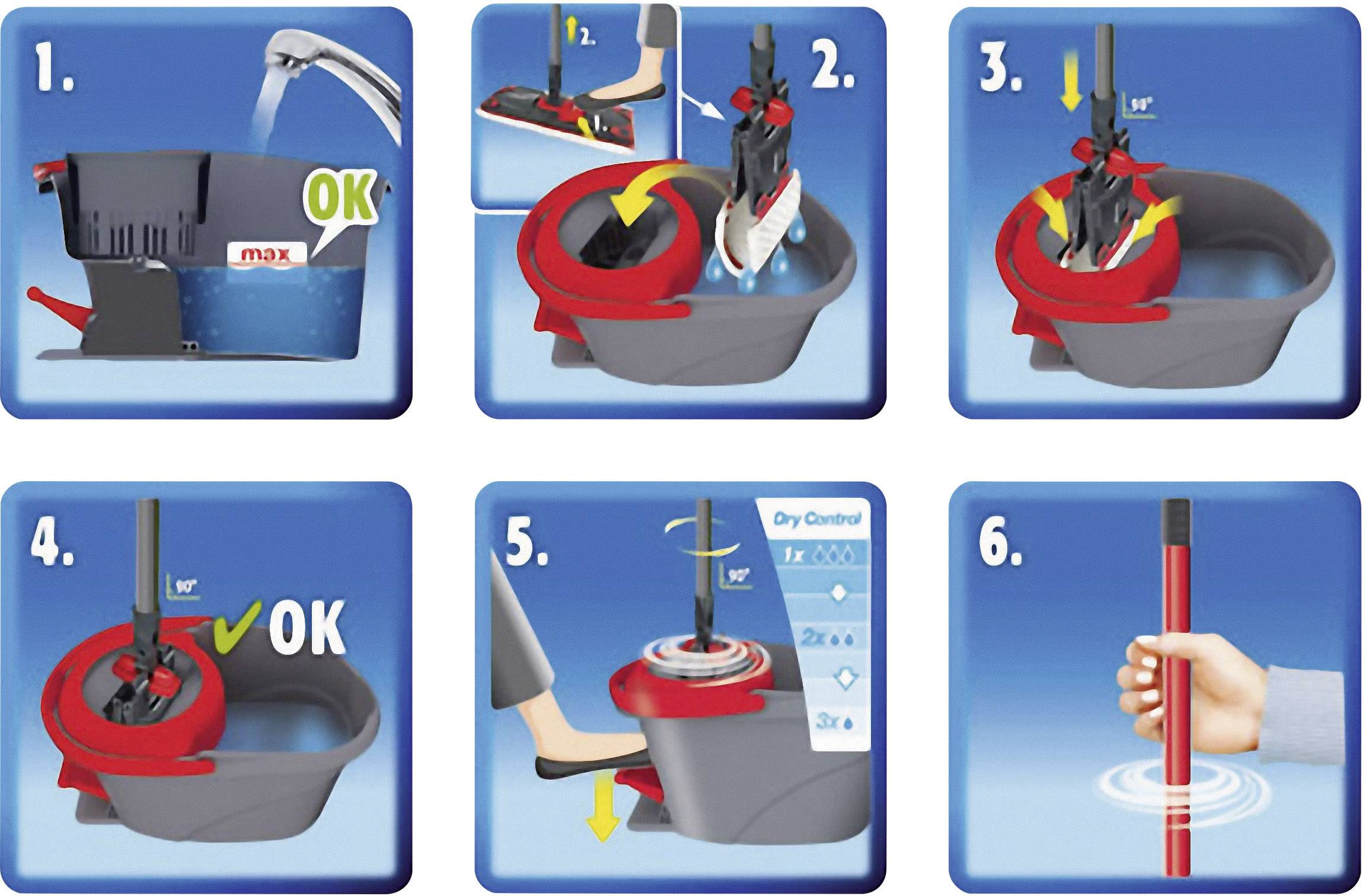 Vileda EasyWring Ultramat System und Eimer mit Powerschleuder 1 St. 133877