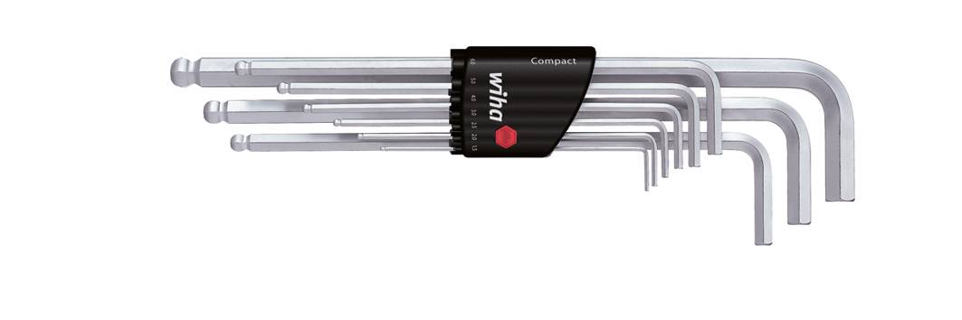 Wiha Innen-Sechskant Winkelschraubendreher-Set 1.5 mm, 2 mm, 2.5 mm, 3 mm, 4 mm, 5 mm, 6 mm, 8 mm, 10mm 9teilig