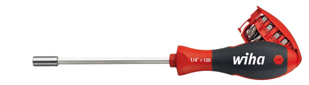 Wiha Werkstatt Magazin-Schraubendreher 1/4" (6.3 mm) DIN 3126, DIN ISO 1173