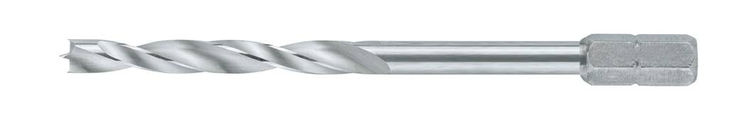 Wiha 27873 Holz-Spiralbohrer 3 mm Gesamtlänge 70 mm 1/4" (6.3 mm) 1 St.