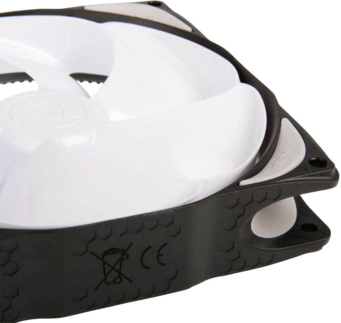 NoiseBlocker NB-eLoop B12-1 PC-Gehäuse-Lüfter Weiß, Schwarz (B x H x T) 120 x 120 x 25mm