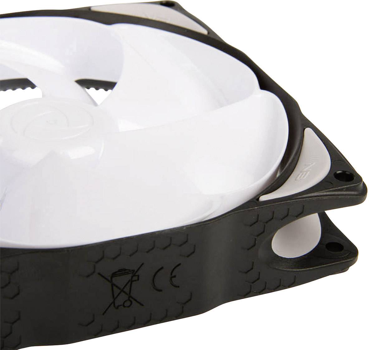 NoiseBlocker NB-eLoop B12-3 PC-Gehäuse-Lüfter Weiß, Schwarz (B x H x T) 120 x 120 x 25 mm