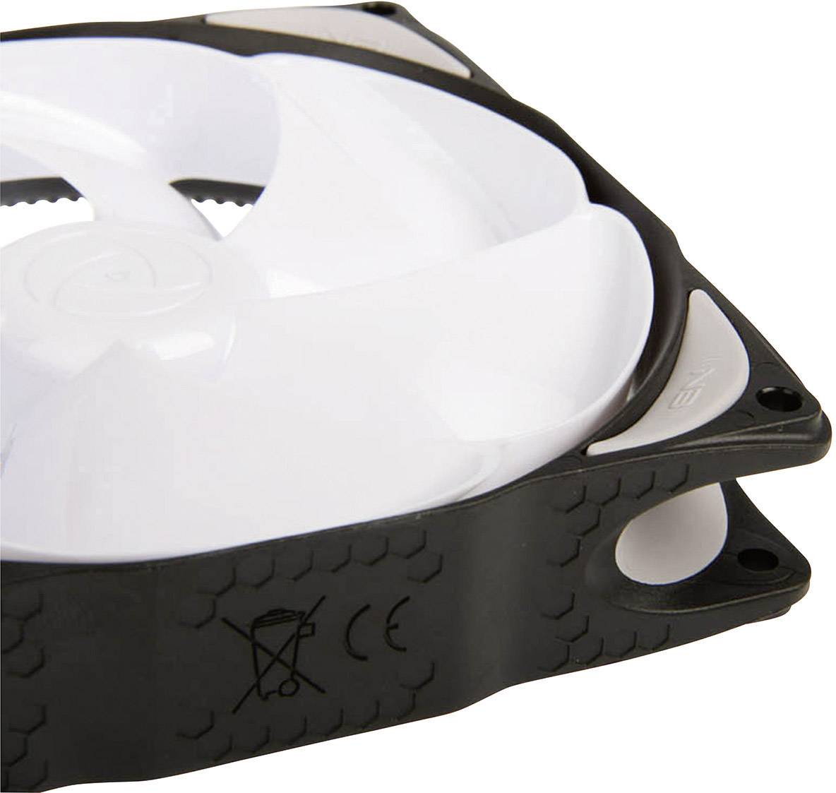 NoiseBlocker NB-eLoop B12-P PC-Gehäuse-Lüfter Weiß, Schwarz (B x H x T) 120 x 120 x 25mm