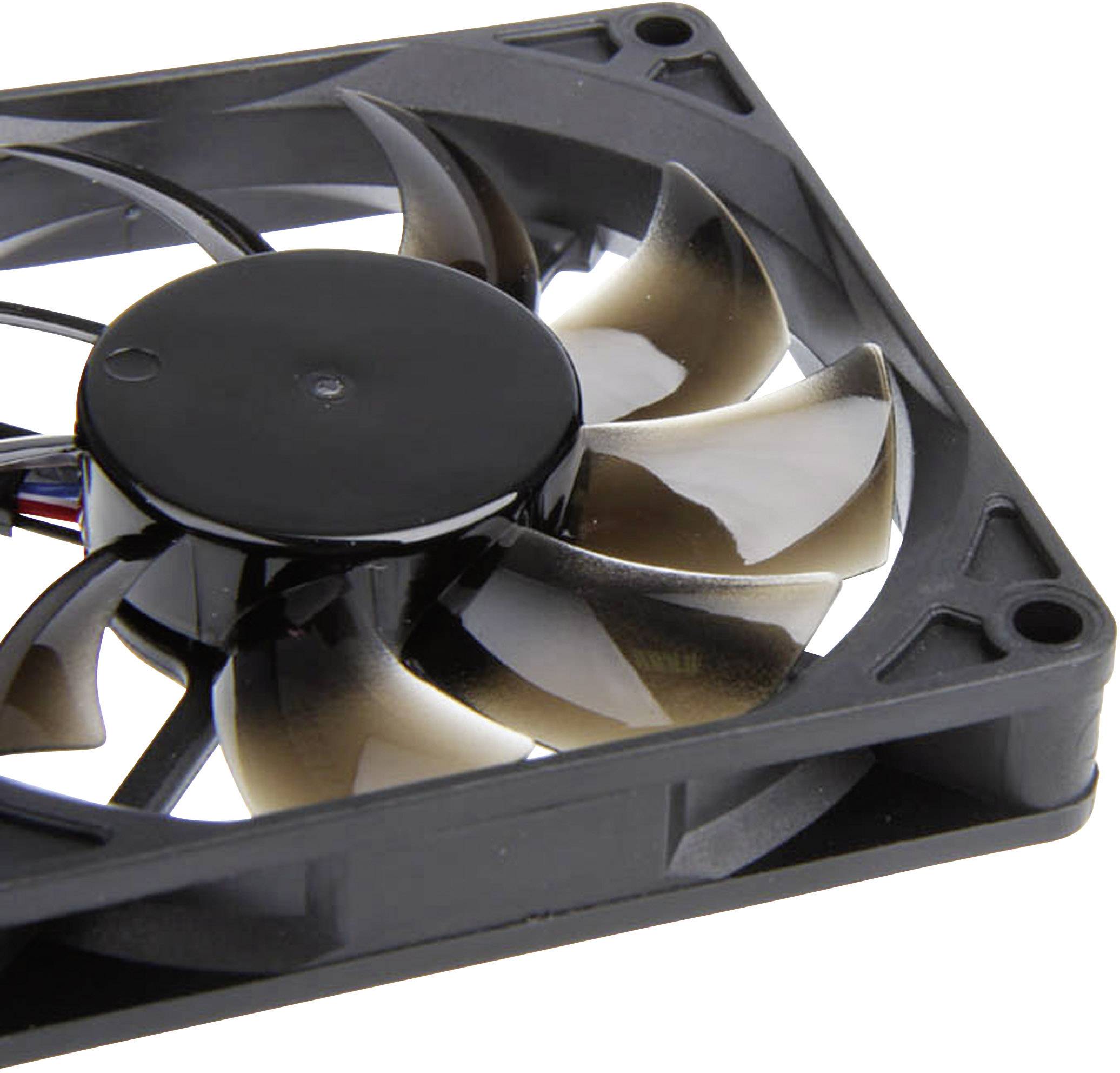 NoiseBlocker BlackSilent Pro PC-P PC-Gehäuse-Lüfter Schwarz (B x H x T) 115 x 180 x 35 mm