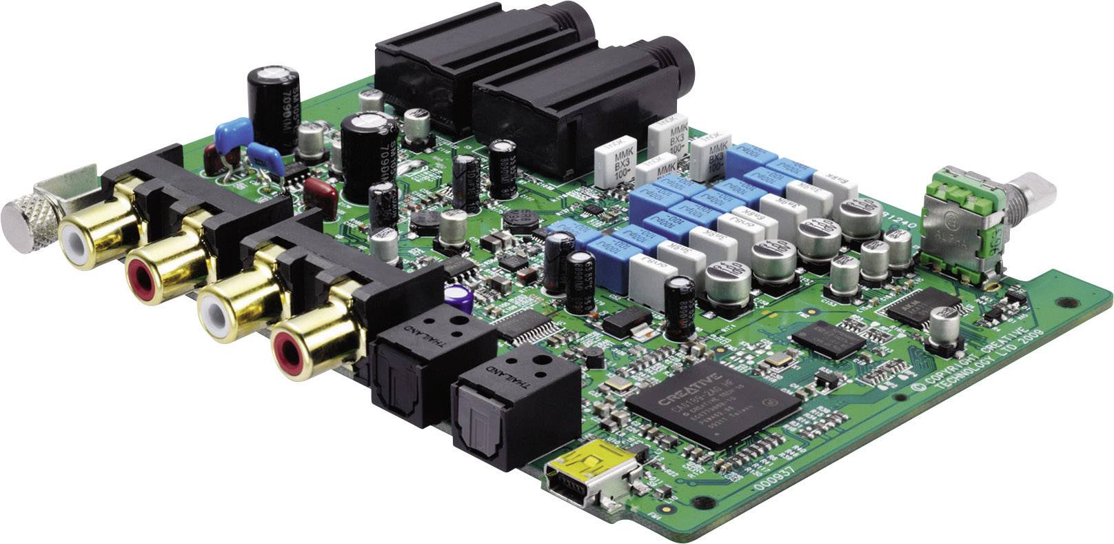 Sound Blaster SoundBlaster X-FI HD 2.1 Soundkarte, Extern Digitalausgang, externe Kopfhöreranschlüsse, externe Lautstärkenregelung