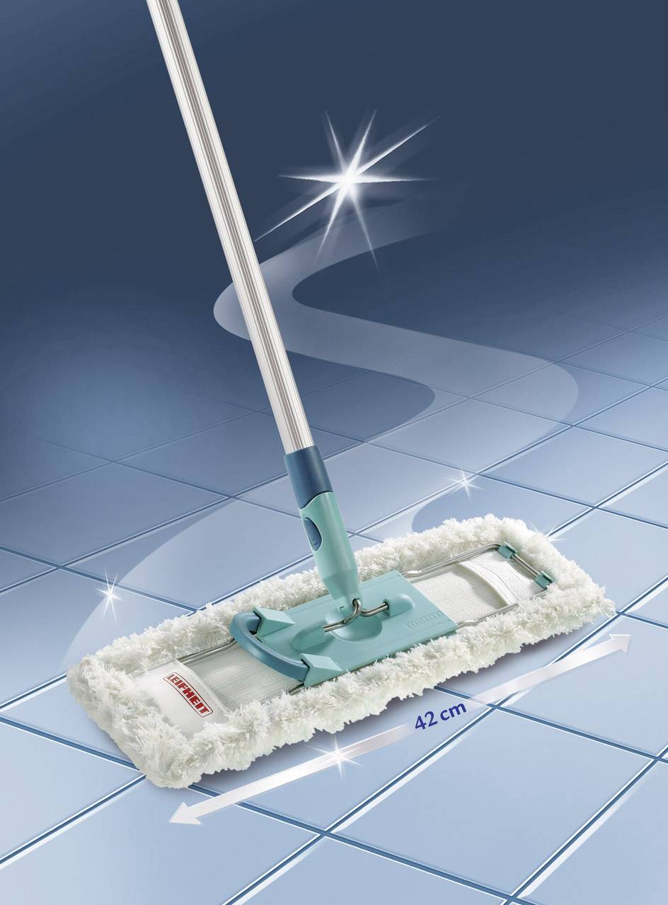 Leifheit Bodenwischer Profi mit Aluminiumstiel Cotton Plus