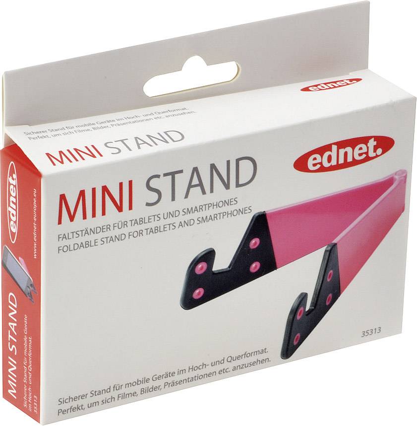Ednet Mini Stand iPad Tischhalterung Pink
