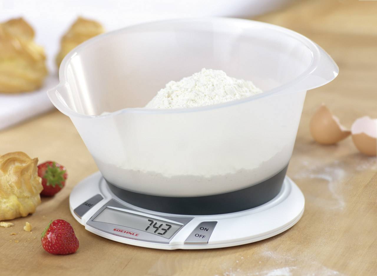 Soehnle Olympia Plus Digitale Küchenwaage digital, mit Messschale Wägebereich (max.)=5 kg Weiß