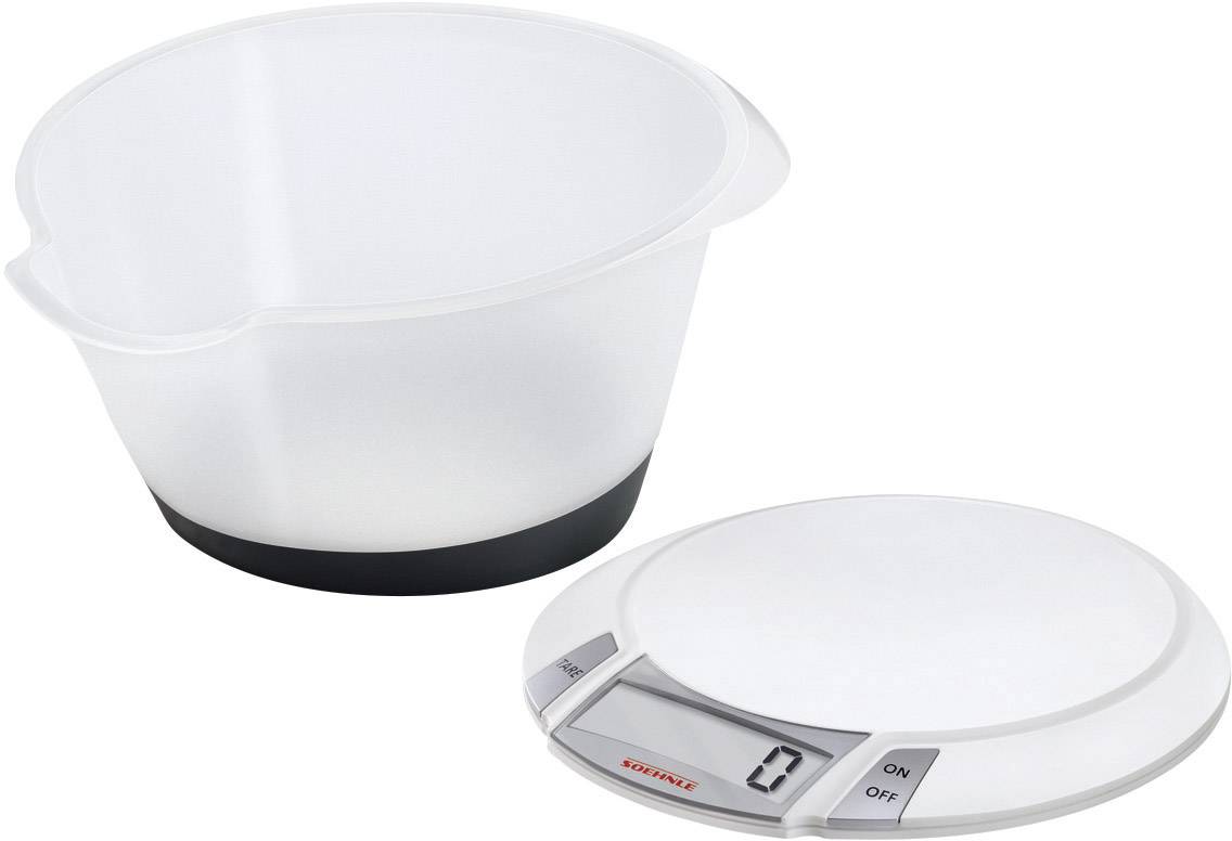 Soehnle Olympia Plus Digitale Küchenwaage digital, mit Messschale Wägebereich (max.)=5 kg Weiß