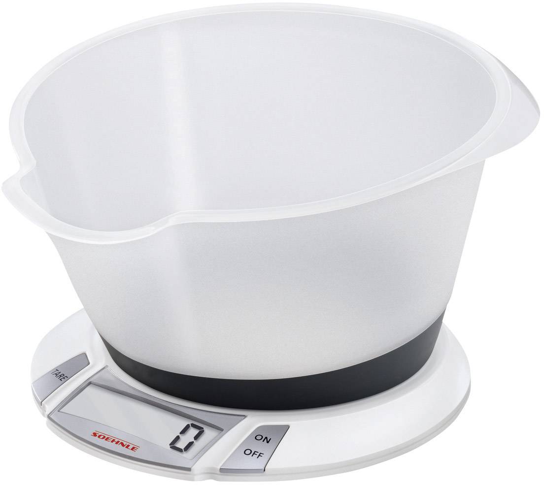 Soehnle Olympia Plus Digitale Küchenwaage digital, mit Messschale Wägebereich (max.)=5 kg Weiß