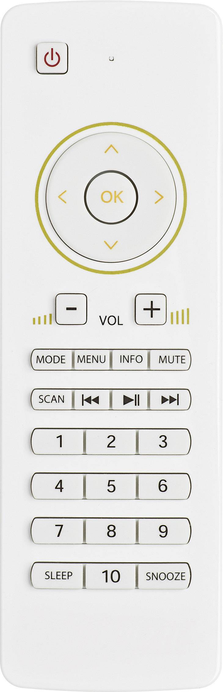 Dual NR 5 Tischradio DAB+, UKW AUX, Bluetooth® Weiß (glänzend)